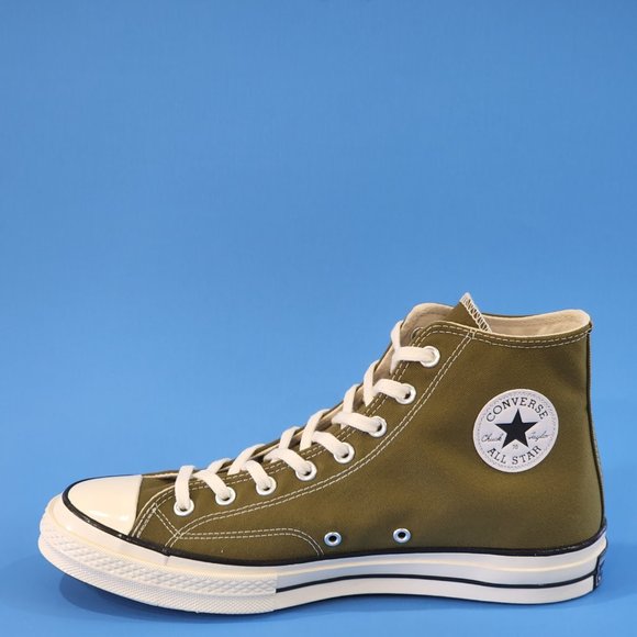 Converse Chuck 70 High Dark Moss/Egret/Black Khaki Unisex Sneakers 171565C NWT - Picture 3 of 6